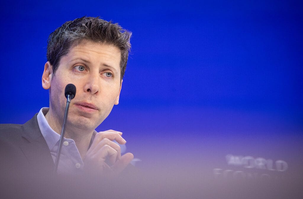 AI Entry-Level Jobs analysis featuring Sam Altman professional portrait and career leadership assessment