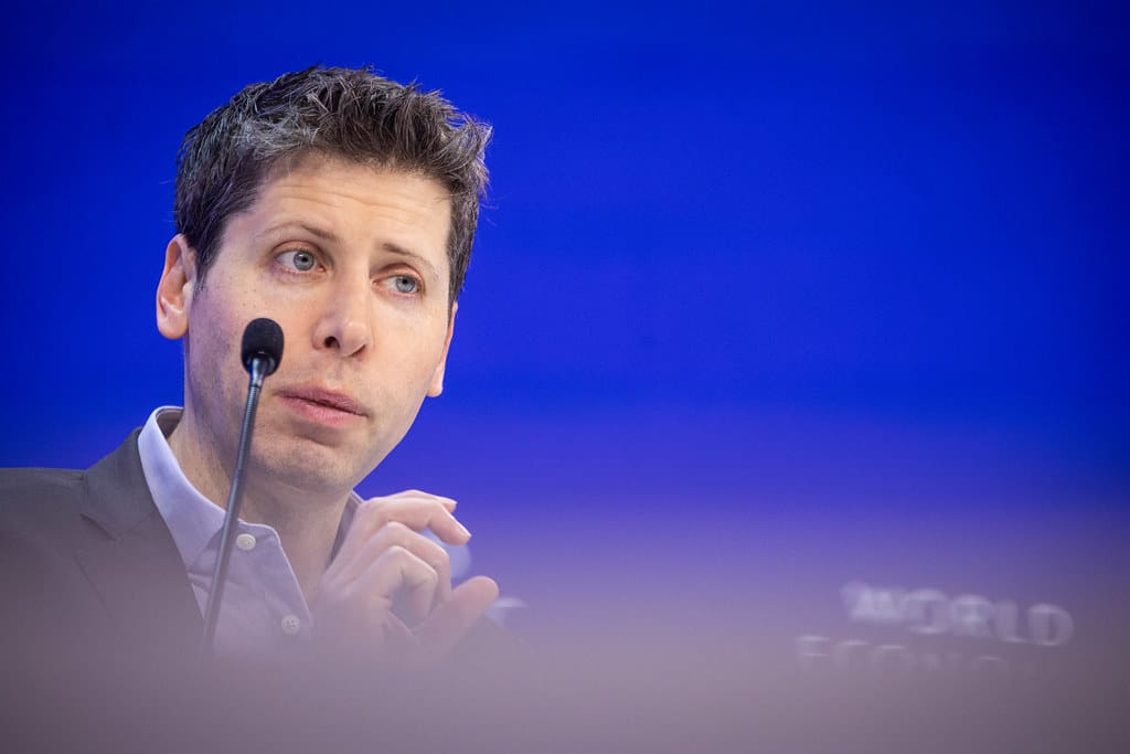 AI Entry-Level Jobs analysis featuring Sam Altman professional portrait and career leadership assessment